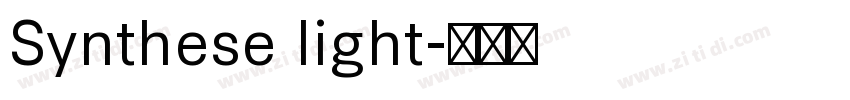 Synthese light字体转换